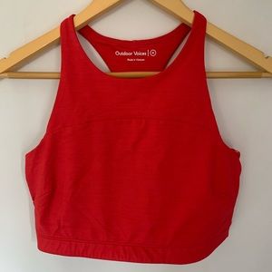 Outdoor Voices Move Free Crop Top - Scarlet